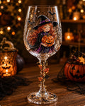 Halloween 3D Stemmed Wine Goblet
