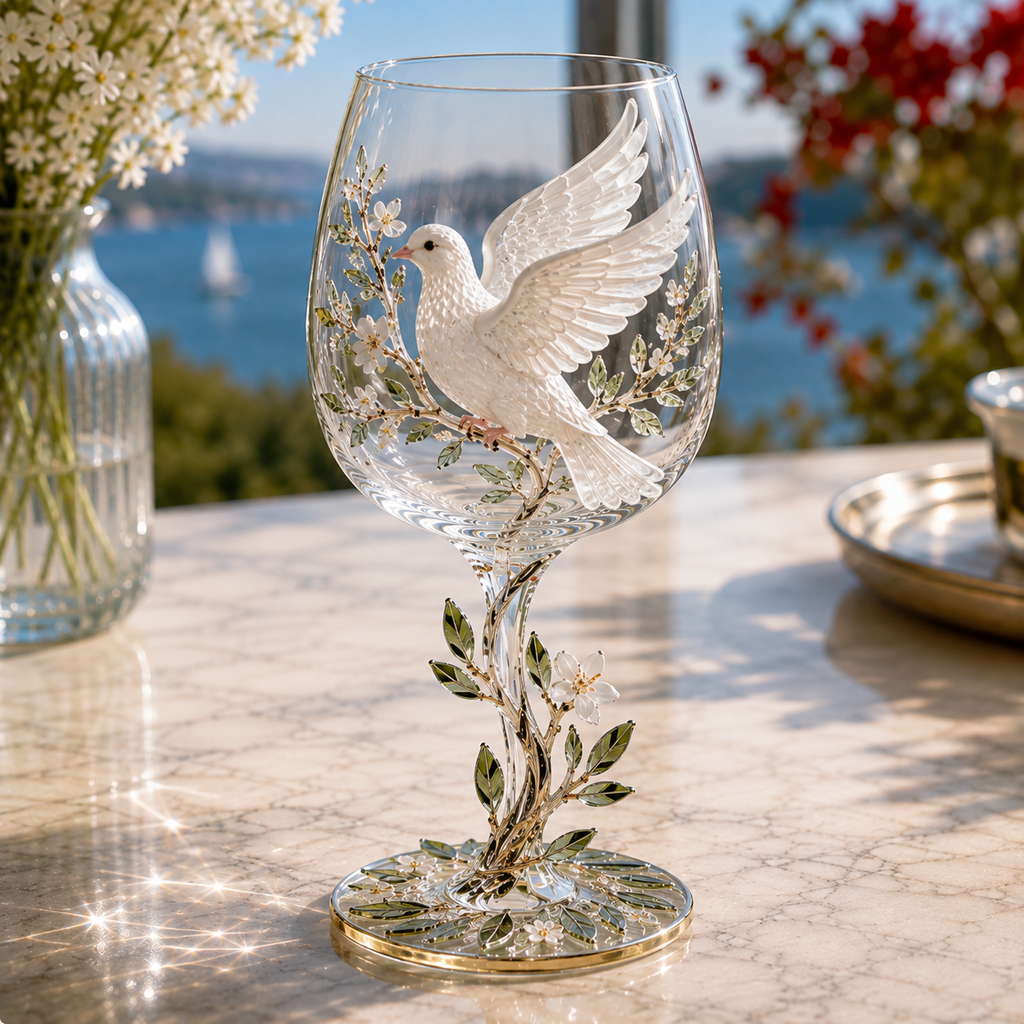 3D Bird Stemmed Wine Glass – 6 Designs