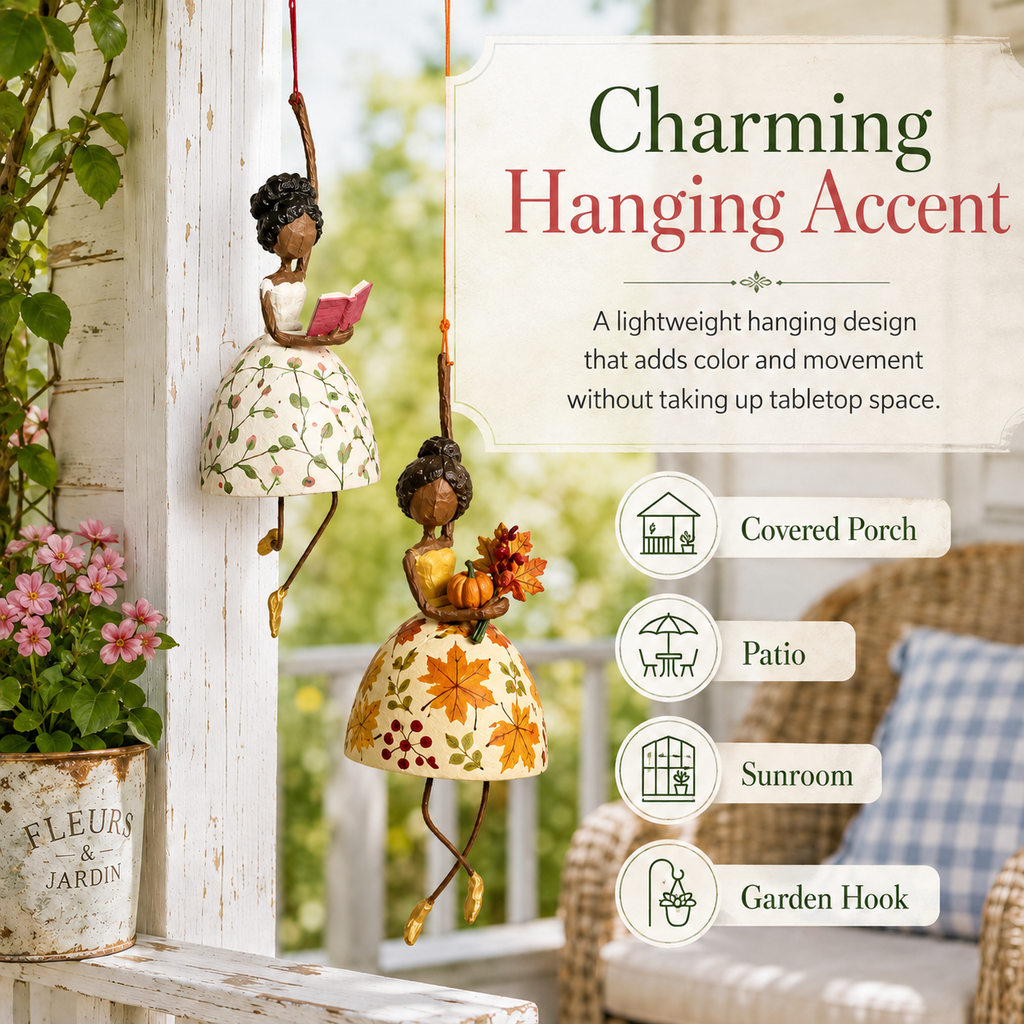 Whimsical Dancing Lady Hanging Ornament