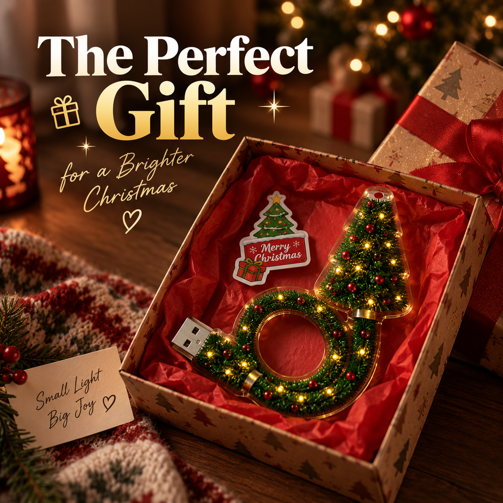 HD USB Christmas Tree Projector Light