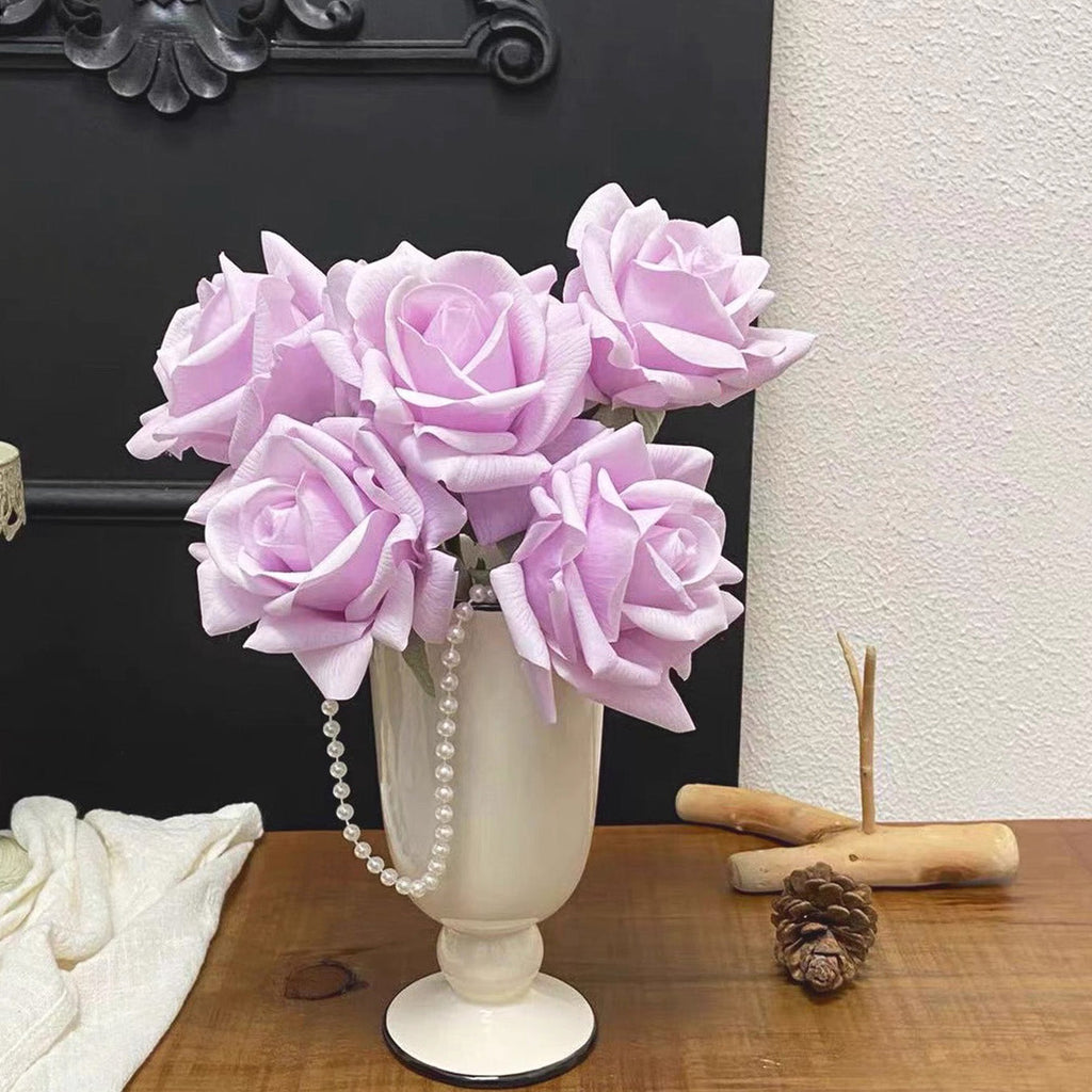 Scalloped Rim Vase - Creamy White