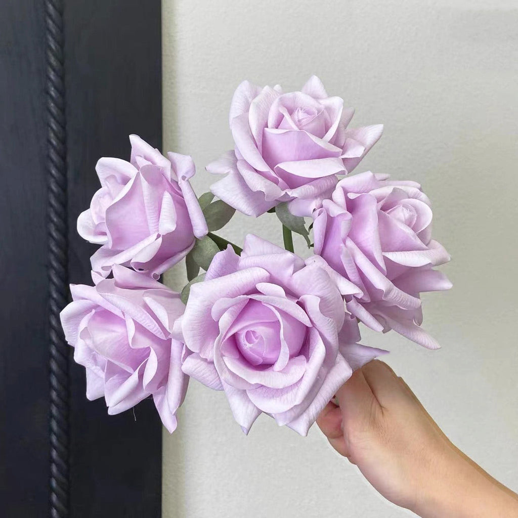 Faux Rose Arrangement - Lavender Rose (10 Stems / 10 Roses)