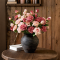 Vintage Mauve & Fuchsia-Edged Rose Bouquet