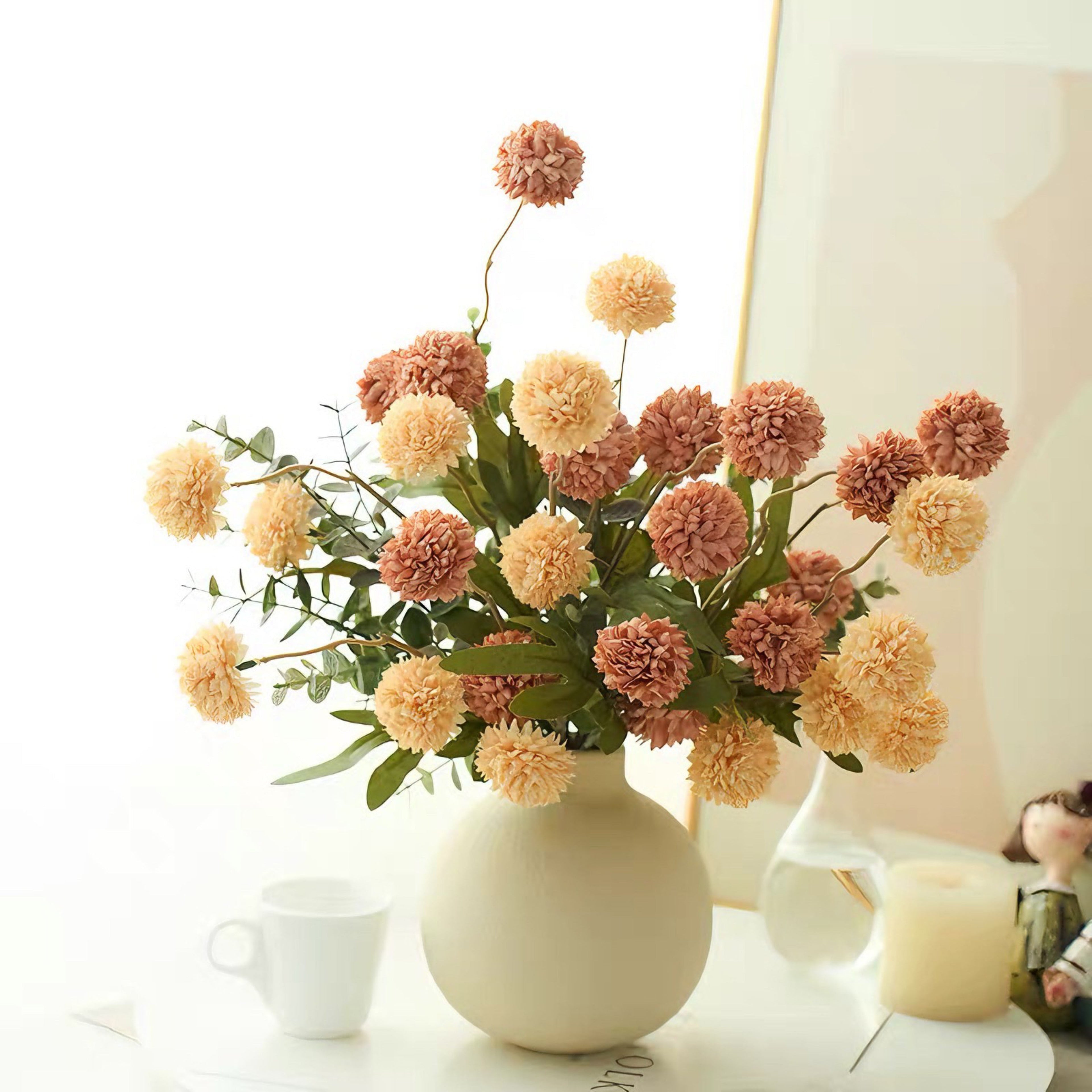 Pastel Dandelion Artificial Floral Arrangement
