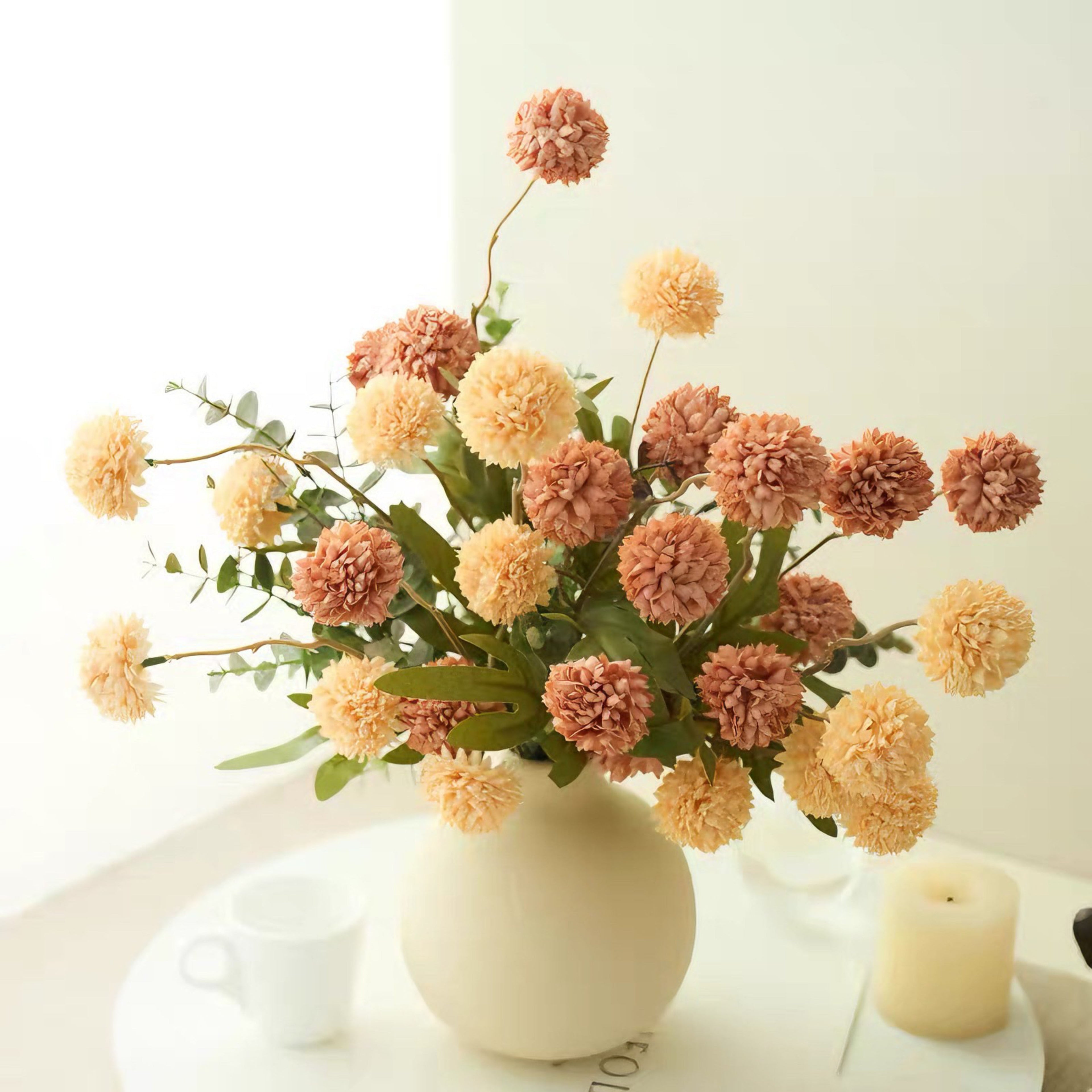 Pastel Dandelion Artificial Floral Arrangement