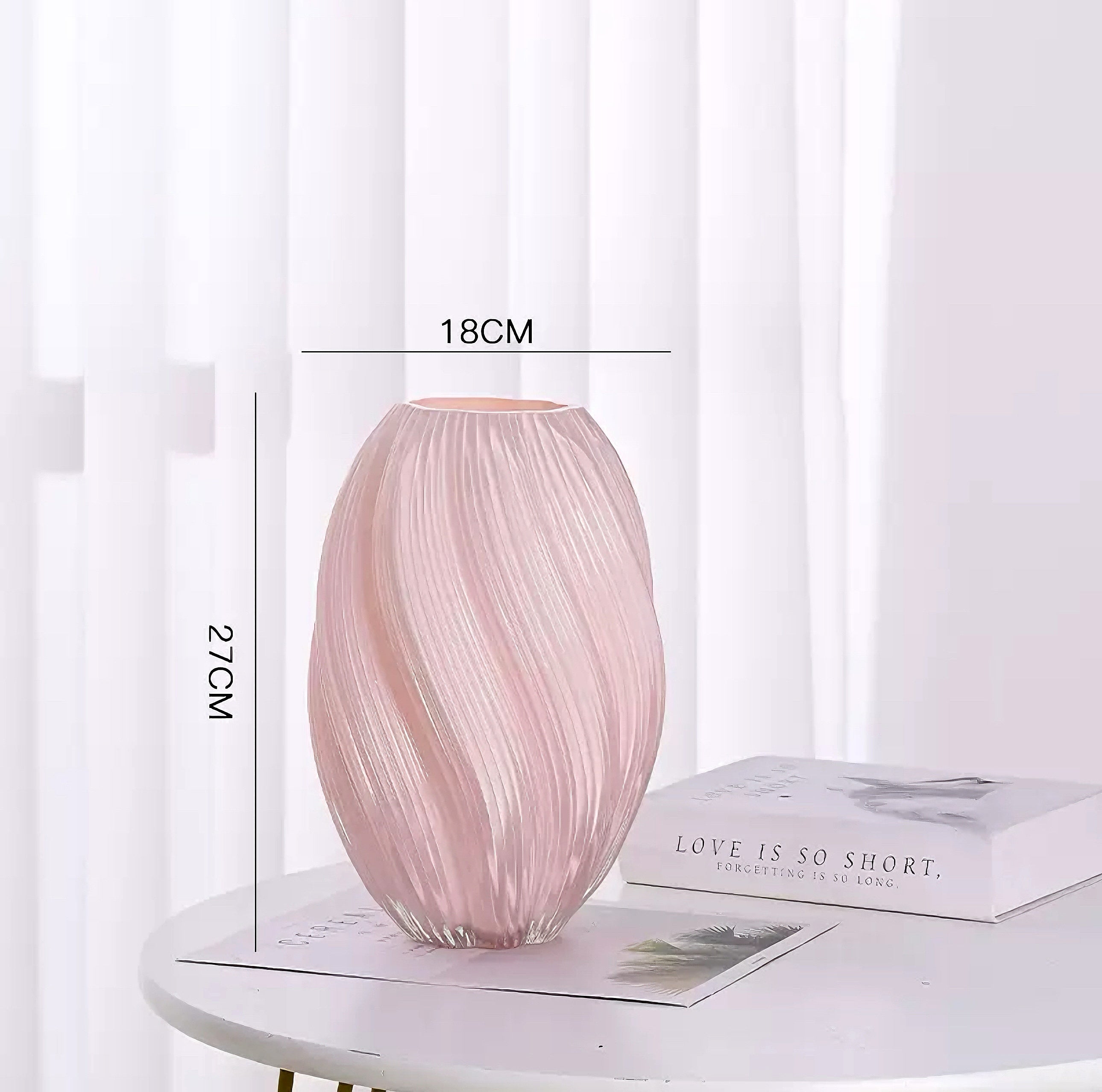 Ripple Art Glass Vase