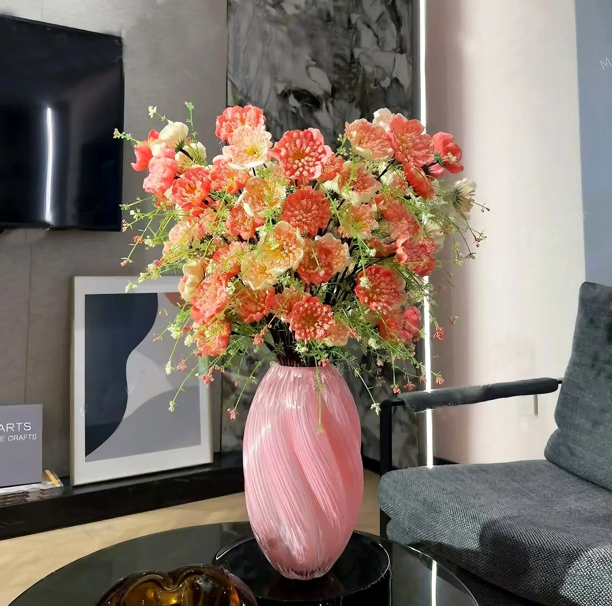 Ripple Art Glass Vase