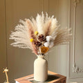 Faux Pampas Grass & Blossom Neutral Artisan Arrangement