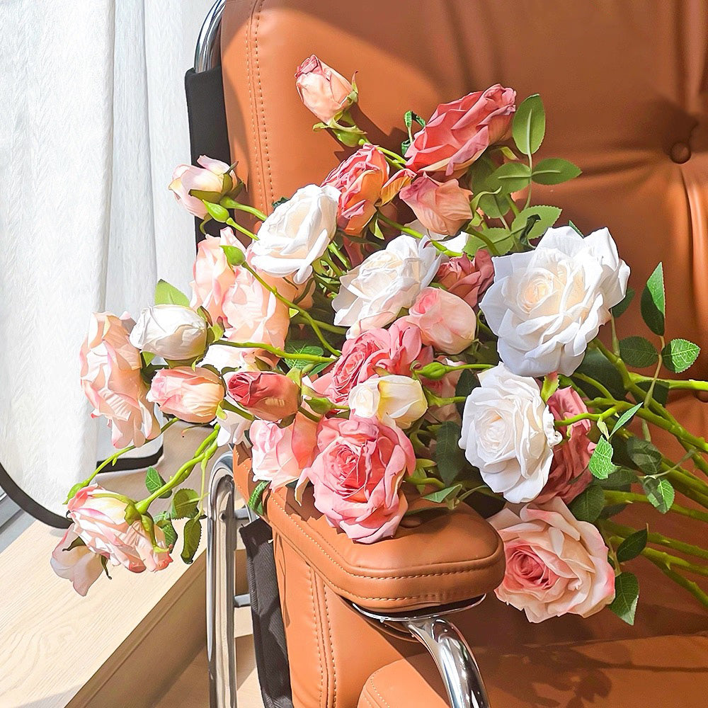 Blush Rose Symphony Artisan Faux Floral Arrangement