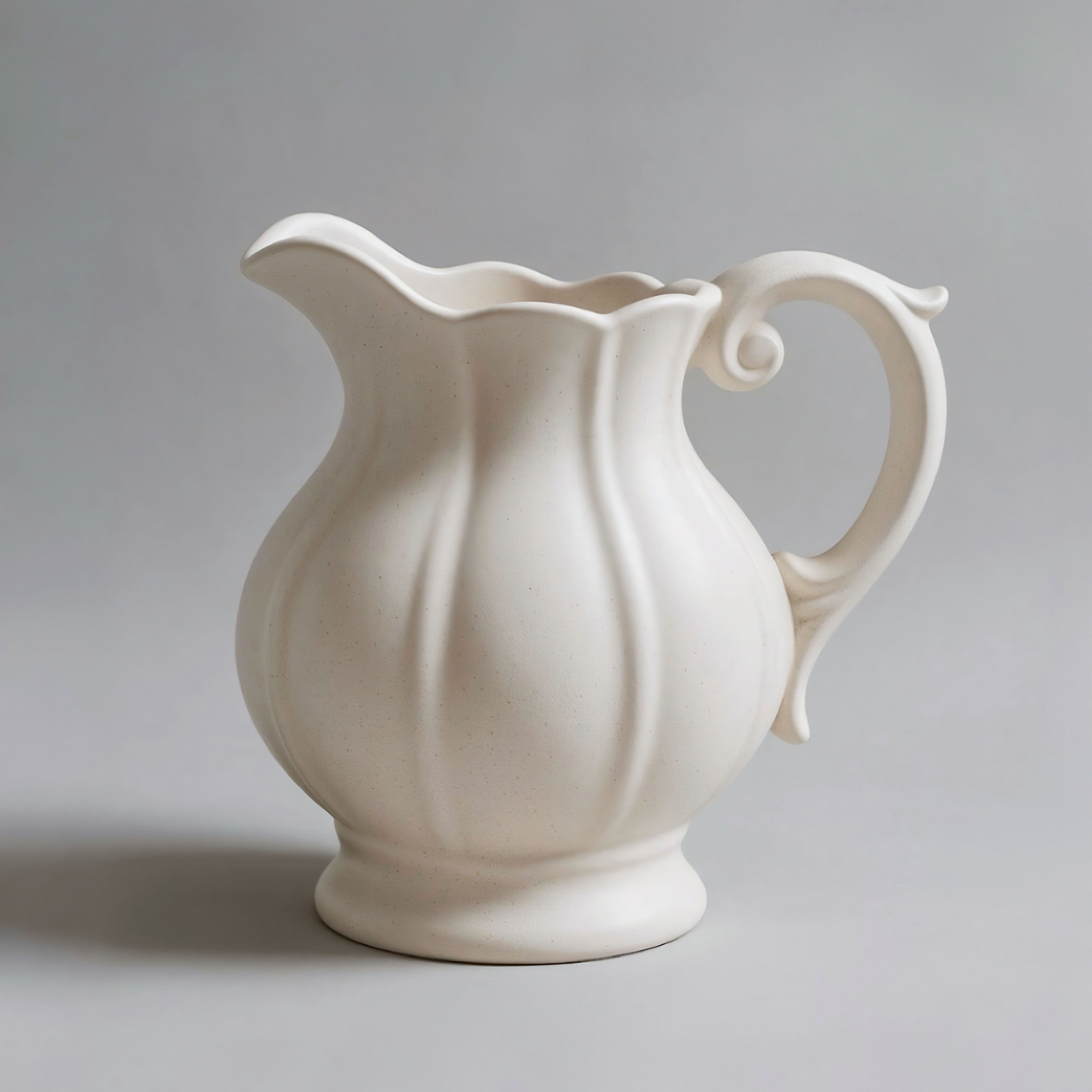 Speckled Ceramic Vase - Creamy White