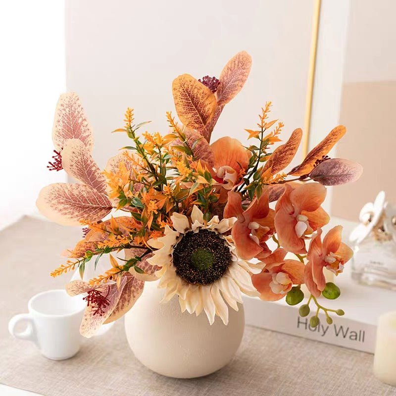 Textured Globe Vase - Creamy White