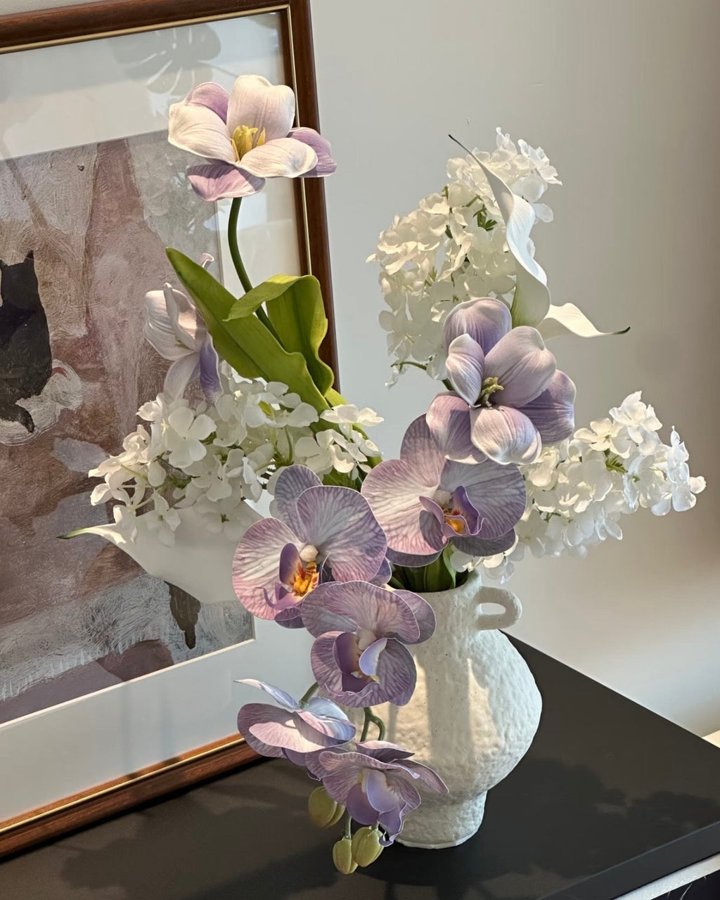 Ethereal Lilac Poem Bridal & Home Faux Floral Arrangement