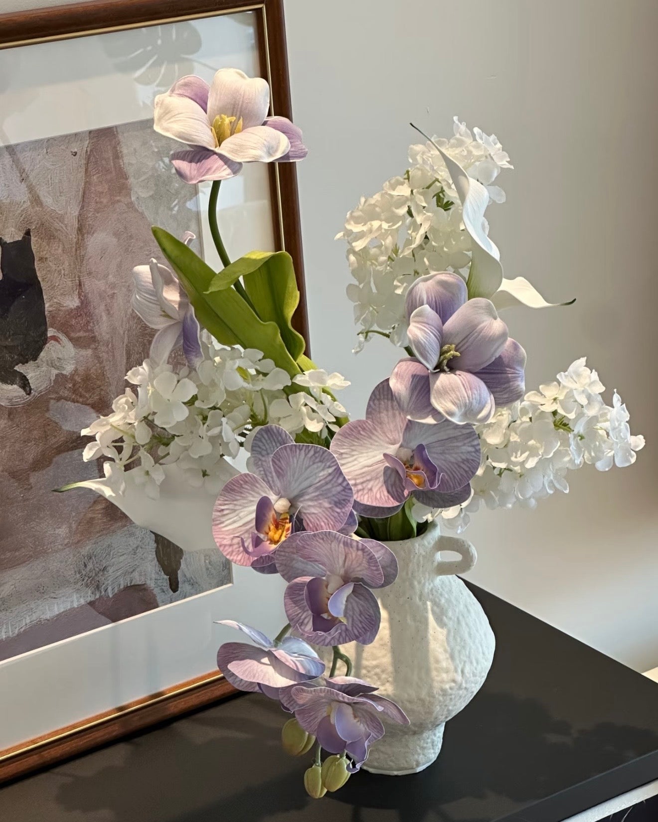 Ethereal Lilac Poem Bridal & Home Faux Floral Arrangement