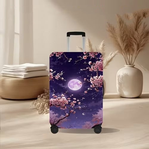 Unisex nan elastic suitcase cover with volcanic lava marble design, stretch protective cover for trolley 
Maetiva
