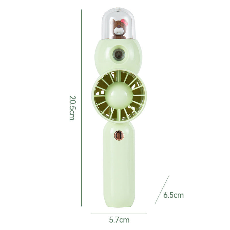 Women's Portable Hand Fan with Spray Element and Ergonomic Design 
Maetiva
