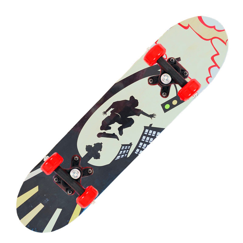 Stunt Skateboard with Anti-Slip Deck and Smooth Wheels