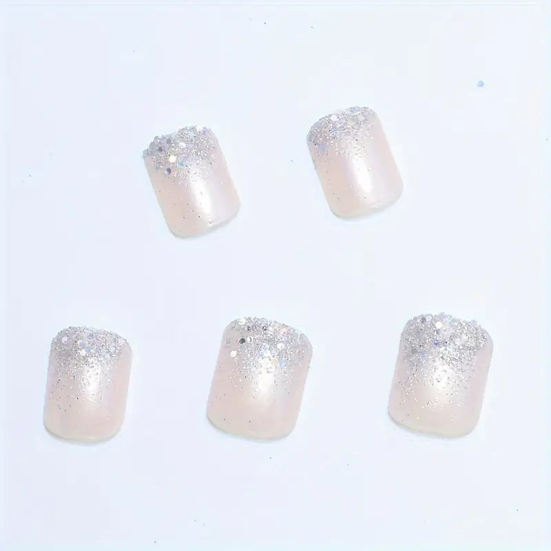 Glittery Acrylic Nail Enhancements 
Maetiva