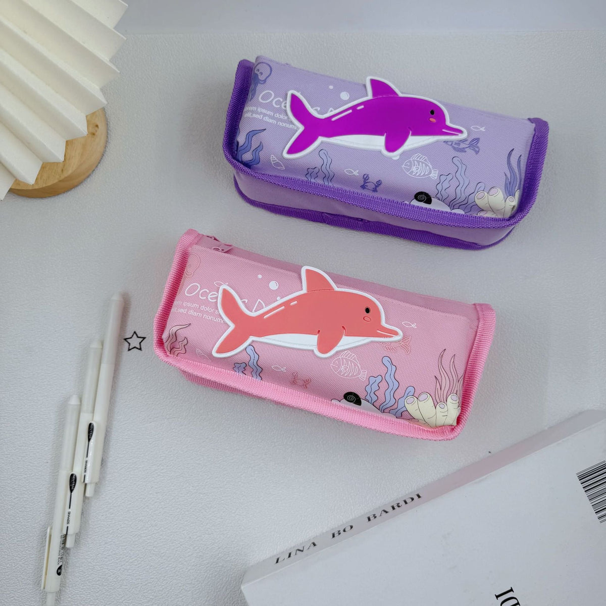 Cute Dolphin Design Pencil Case 
Maetiva