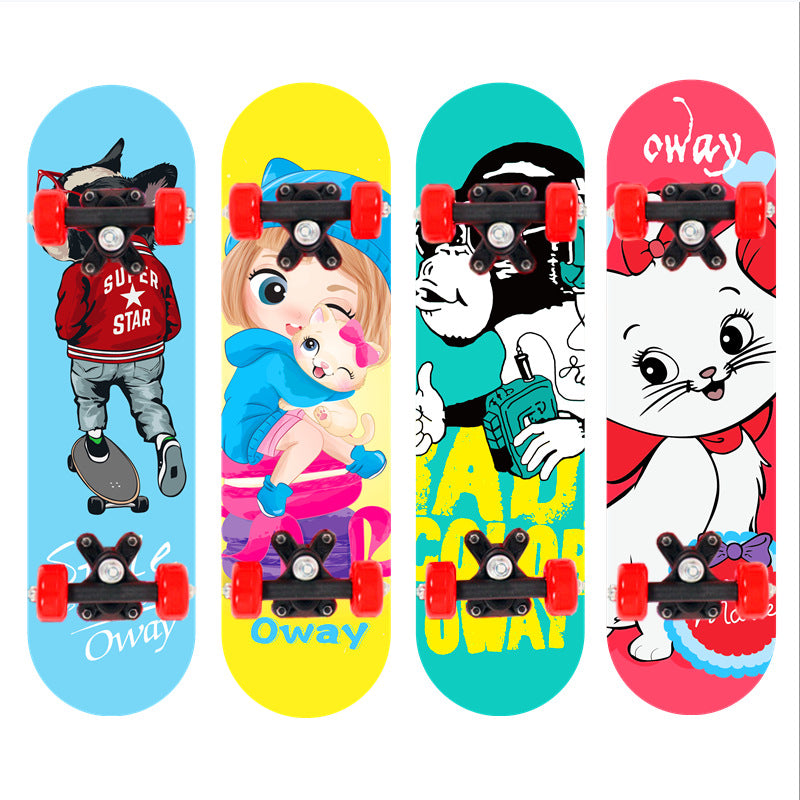 Stunt Skateboard with Anti-Slip Deck and Smooth Wheels