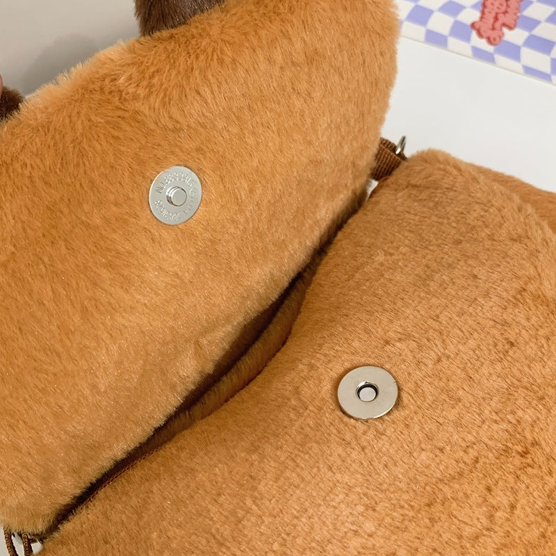 Plush Backpack In Pig Design 
Maetiva