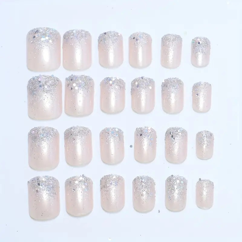 Glittery Acrylic Nail Enhancements 
Maetiva