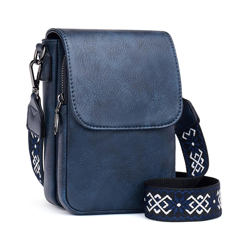 Small crossbody bag with decorative shoulder strap 
Maetiva