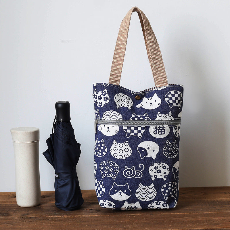 Stylish Cat-Themed Tote Bag 
Maetiva