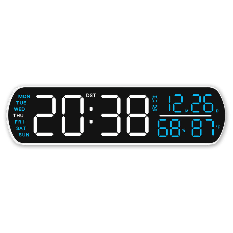 Digital wall clock with temperature and hygrometer display 
Maetiva