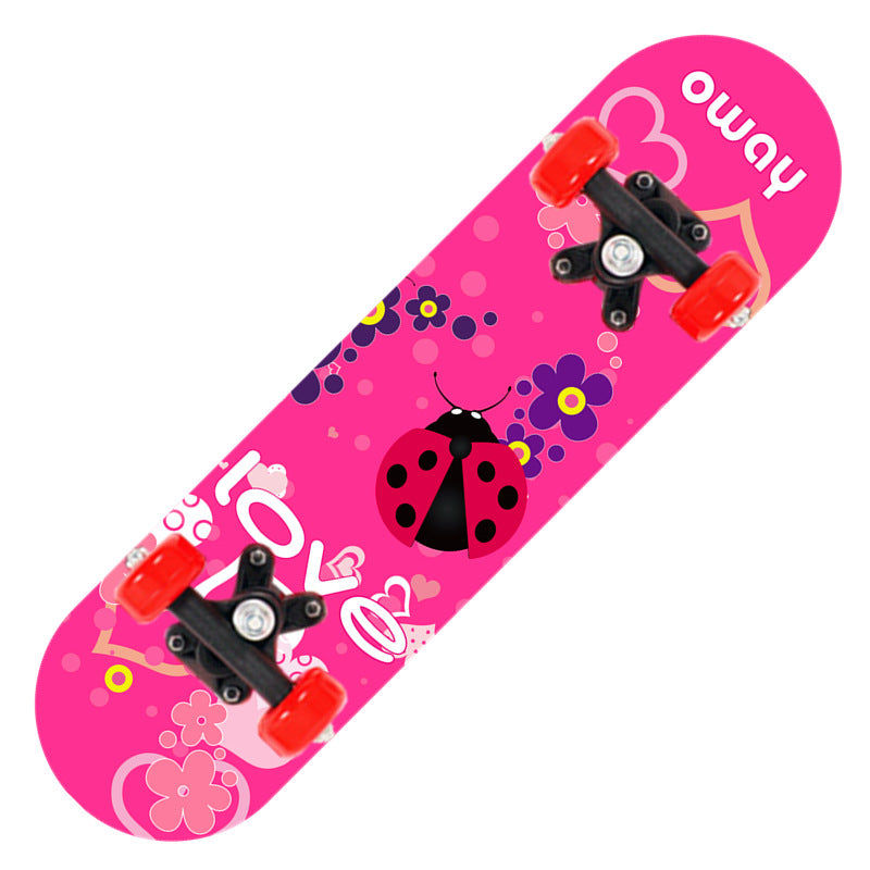 Stunt Skateboard with Anti-Slip Deck and Smooth Wheels