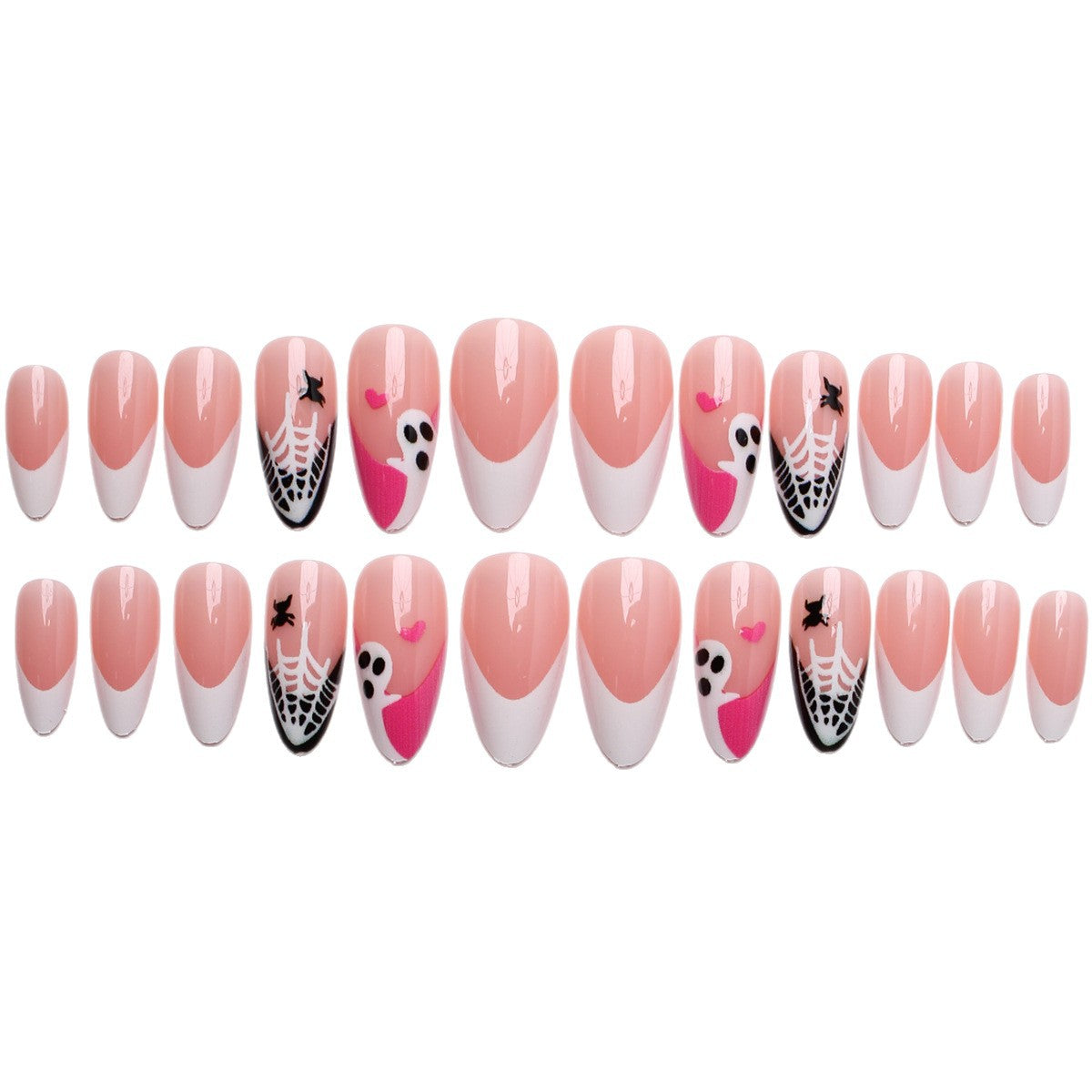 Creatively designed Halloween artificial nails 
Maetiva