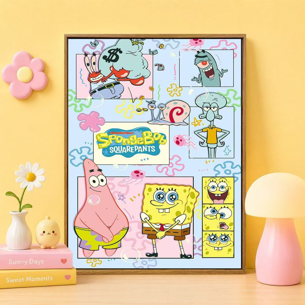 Cartoon Character Themed Wall Art Print 
Maetiva