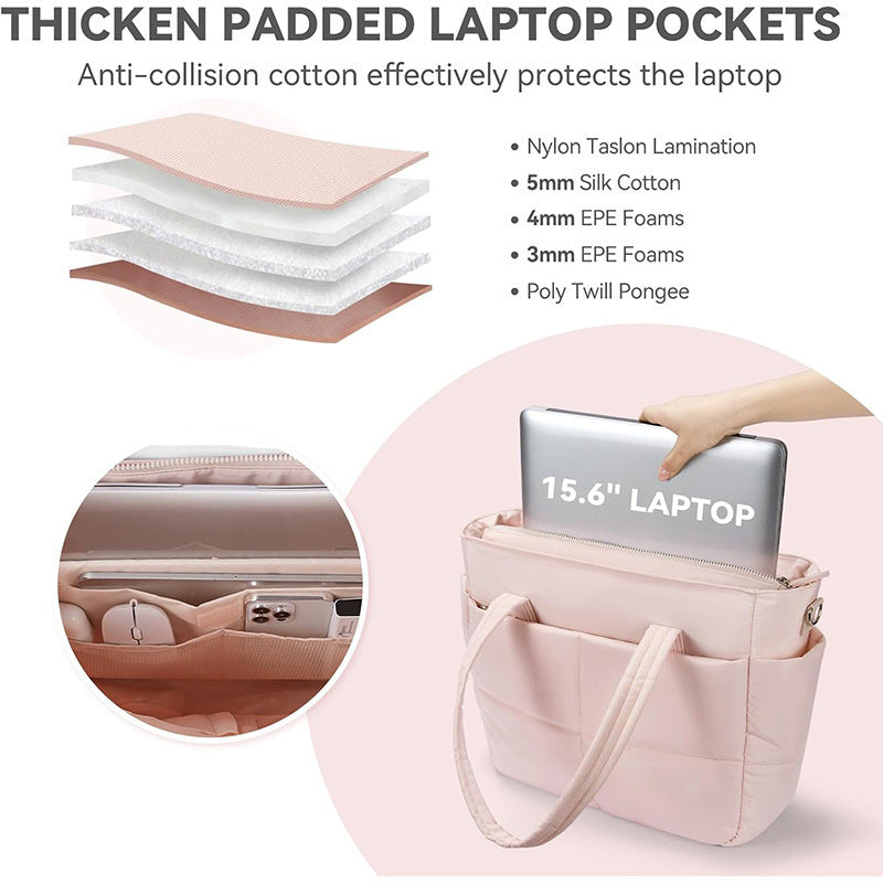 Multifunctional tote bag with organizer pockets 
Maetiva
