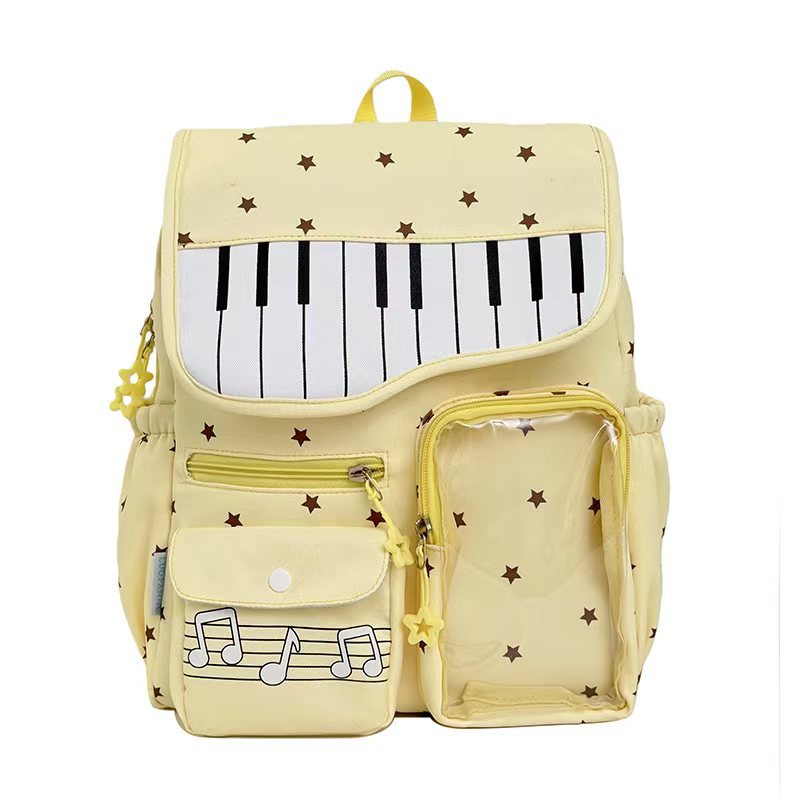 Backpack with Musical Piano Design and Multifunctional Compartments 
Maetiva