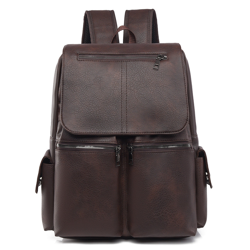 Stylish Multi-Pocket Leather Backpack 
Maetiva