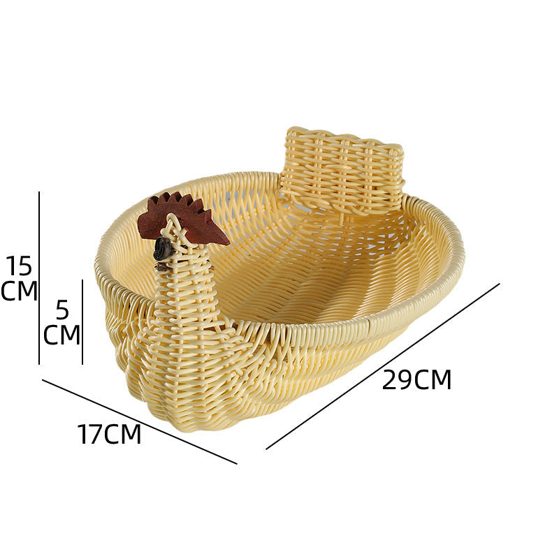 Decorative Woven Duck-Shaped Storage Basket 
Maetiva