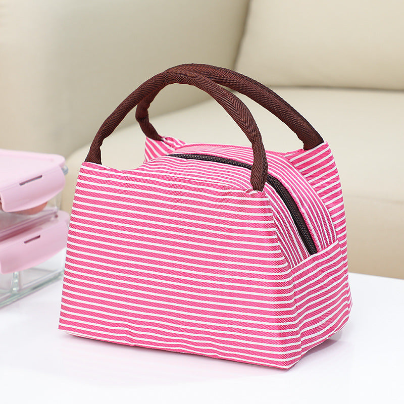 Insulated Lunch Bag with Stylish Stripes 
Maetiva