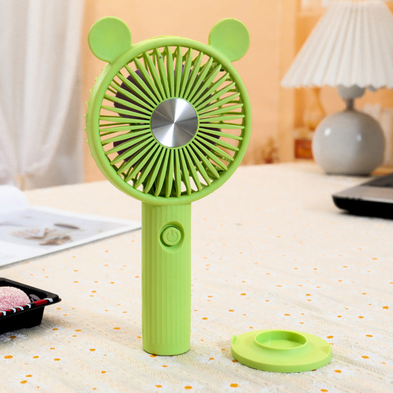 Portable handheld fan with animal ears 
Maetiva
