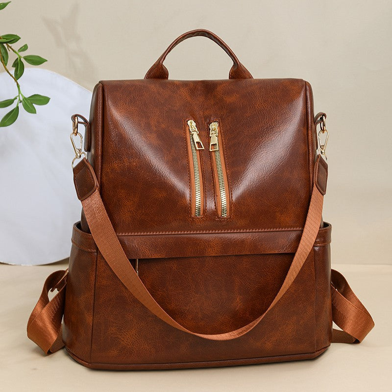 Versatile Vegan Leather Backpack 
Maetiva