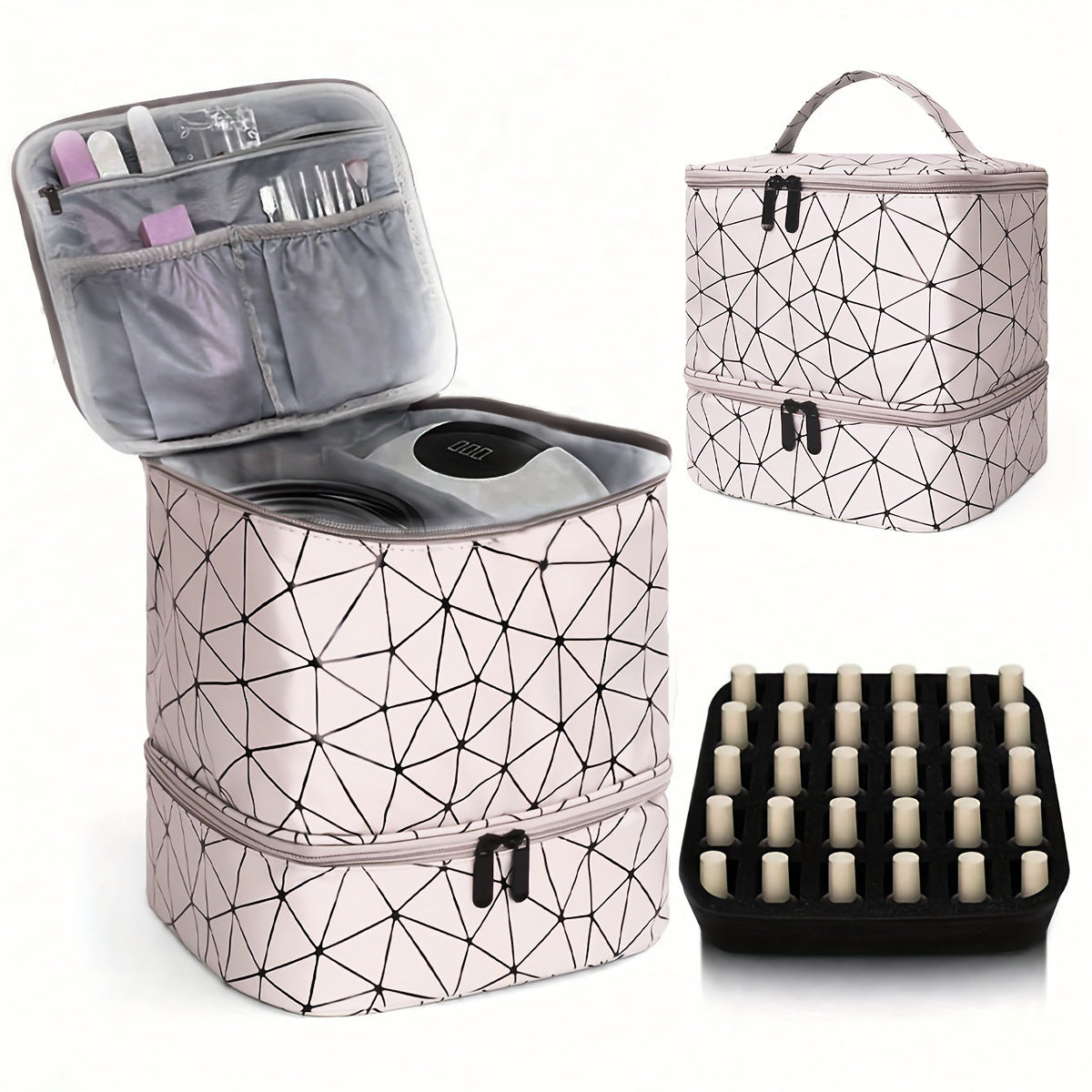 Cosmetic Organizer Bag with Dual Design and Sturdy Interior Lining 
Maetiva