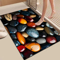 Textured Stone Print Area Mat 
Maetiva