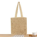 Hand-knotted straw bag 
Maetiva
