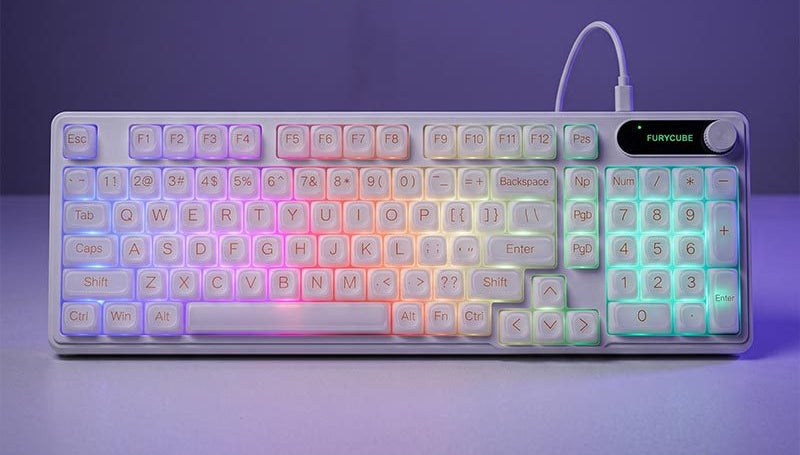 Retro Round-Key Mechanical Keyboard 
Maetiva