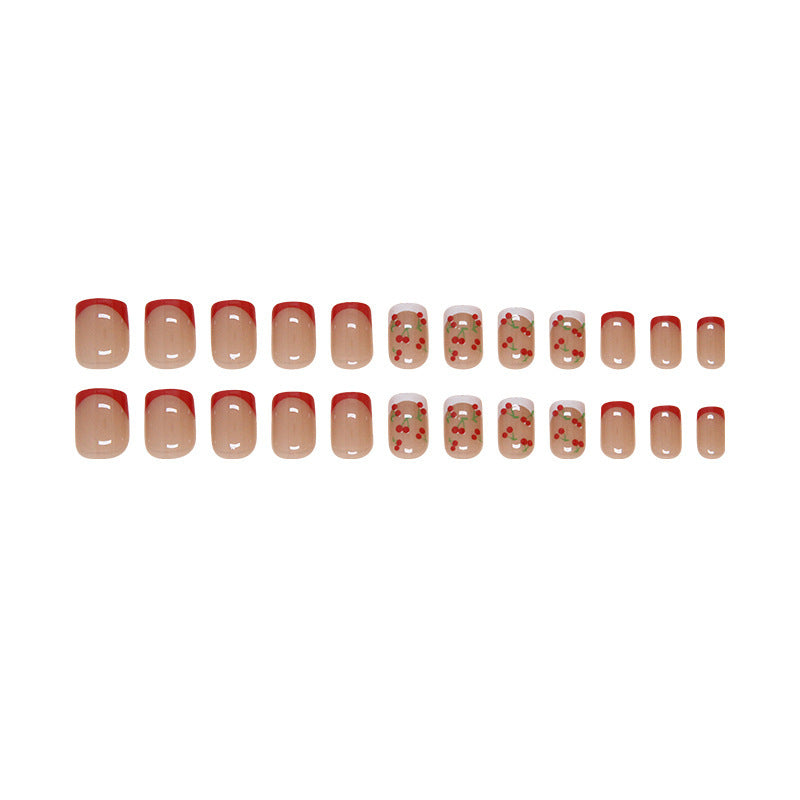 Floral Acrylic Press-On Nail Tips 
Maetiva