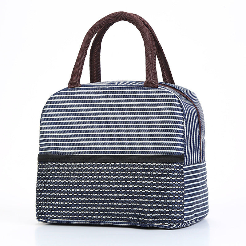 Insulated Lunch Bag with Stylish Stripes 
Maetiva