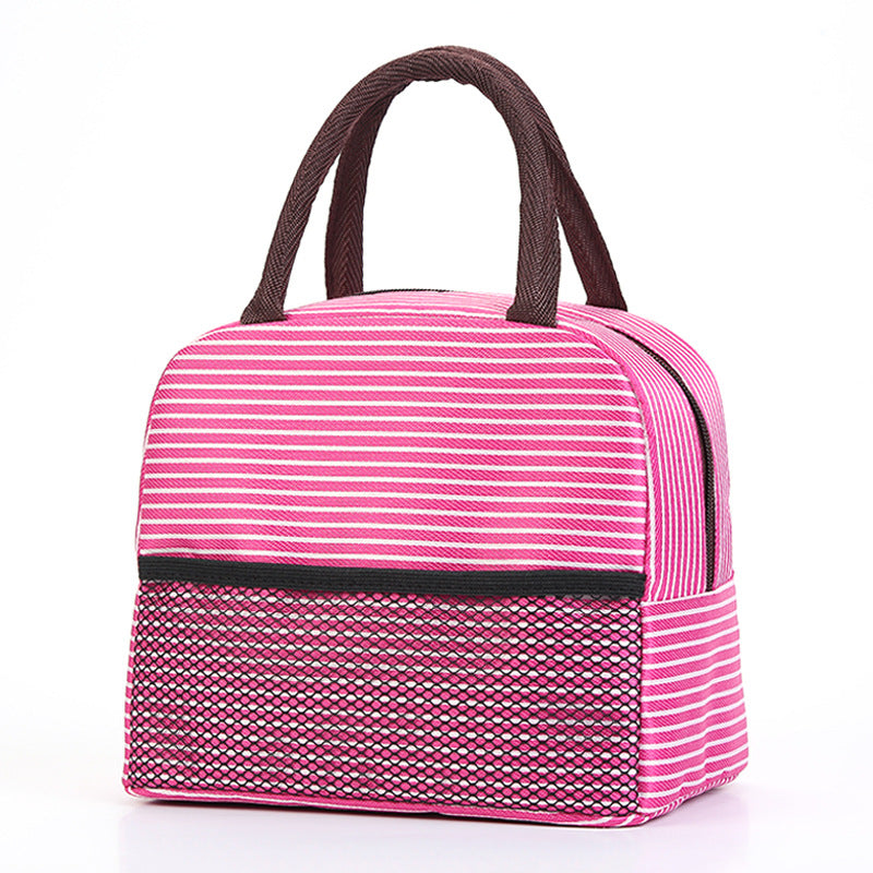 Insulated Lunch Bag with Stylish Stripes 
Maetiva