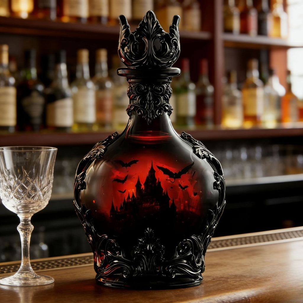 Gothic Vampire Elixir Whiskey Decanter | Magic Potion Style Liquor Bottle