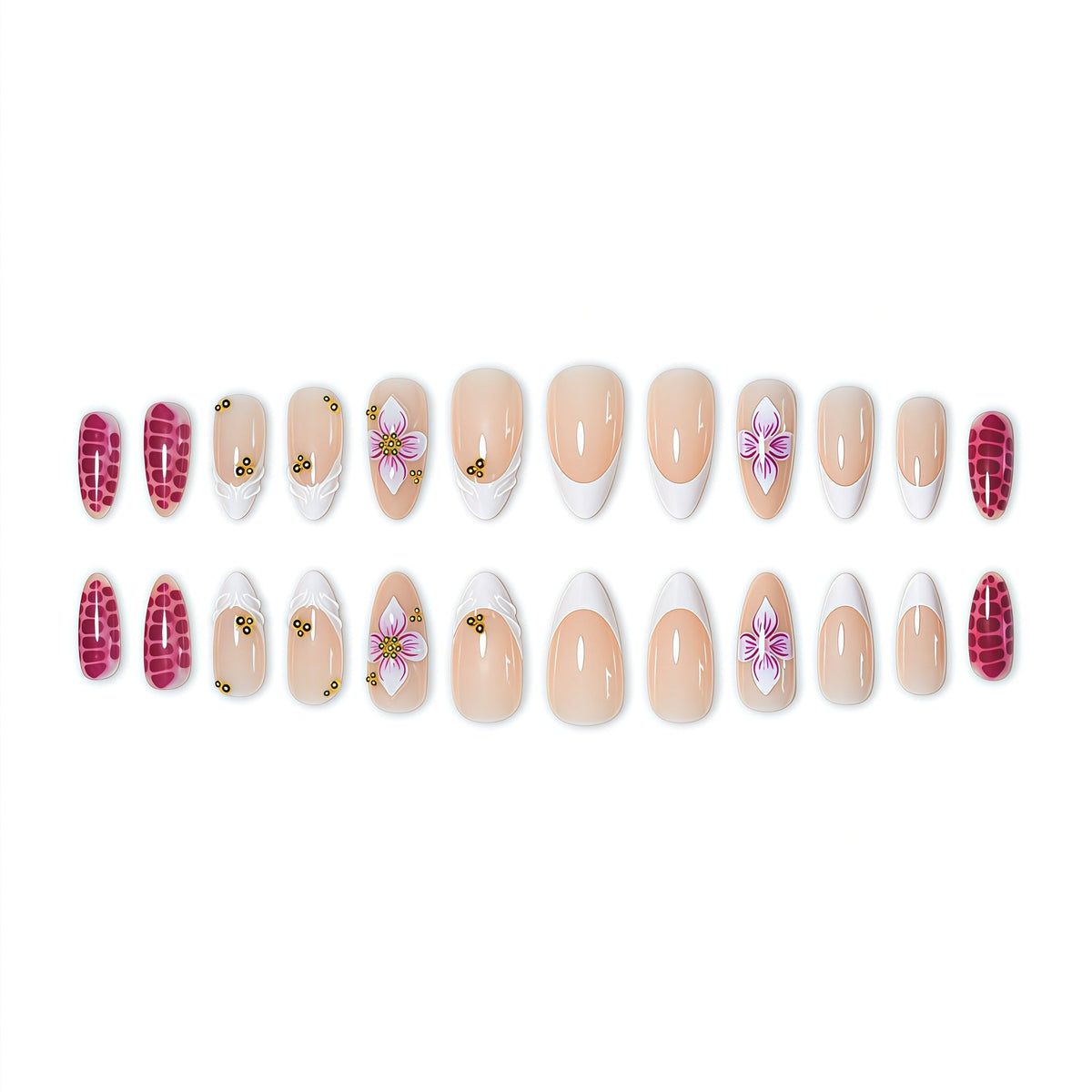 Floral Accent Nail Art Extensions 
Maetiva