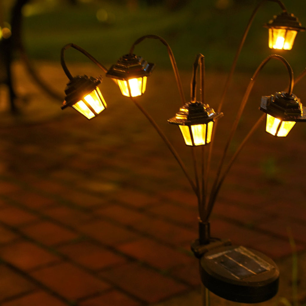 Decorative Solar Lantern Stake Lights Cluster For Garden Pathway 
Maetiva