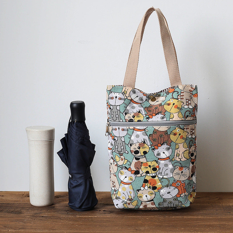 Stylish Cat-Themed Tote Bag 
Maetiva