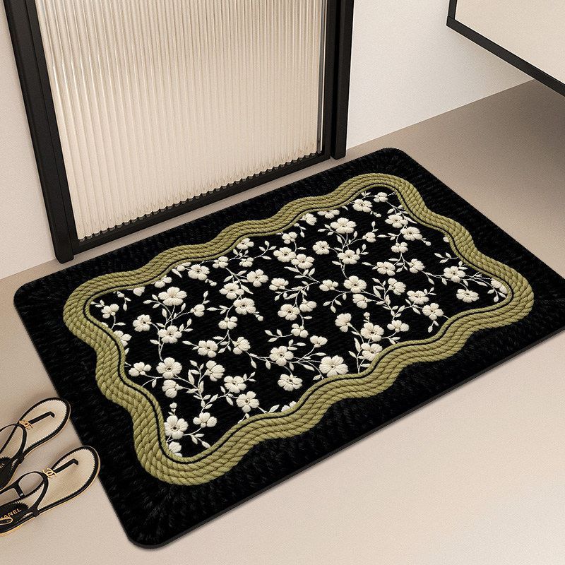 Decorative Butterfly-Themed Bath Mat 
Maetiva